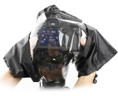 Movo Photo Waterproof Nylon Rain Cover With Enclosed Hand Sl