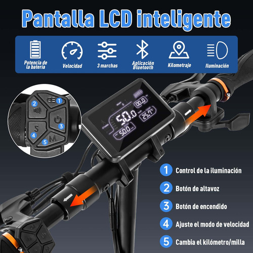 Scooter Eléctrico Plegable 750w 40-45km/h 10ah Autonomía 30-