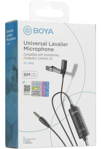 Imagen 5 de 7 de Microfono Corbatero Para Celulares Camaras Pc Boya By-m1s