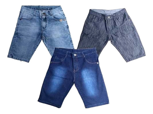 Kit 5 Bermuda Jeans Masculinas Da Moda Promoção Atacado