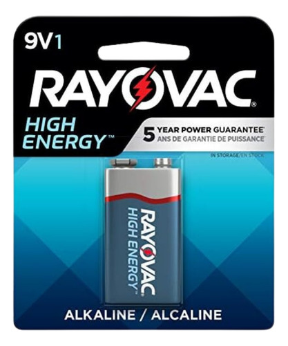 Pila High Energy 9v1, Alcalinas, Packs 1 Und Rayovac