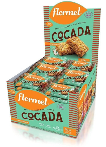 Doce De Coco Cocada Zero Açúcar Flormel 24un 20g