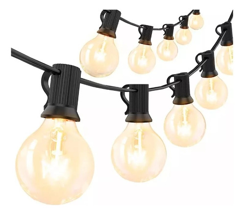 Guirnalda Guia De Luces Vintage Exterior 7.62mts-25 Lamparas