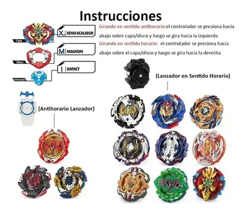 17 Piece Set Beyblade Battle Toys Set