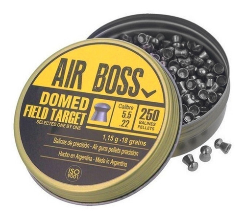 Imagen 3 de 10 de Balines Apolo Domed Field Target 5,5 X250 Aire Co2 Caza Swat