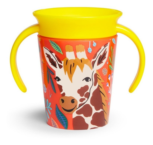 Copo De Treinamento C/ Alça 360 Wild Girafa 177ml - Munchkin