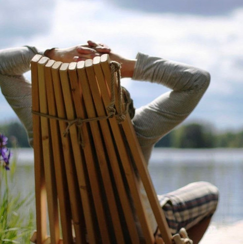 Silla Finlandesa Madera De Fresno Castaño Aceitado