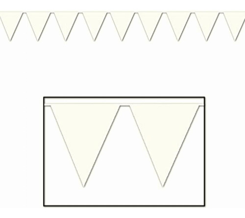 Beistle 50708-w Indoor/outdoor Pennant Banner, 10-inch By