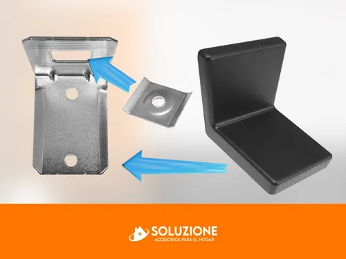 Soporte Aéreo Para Alacenas Con Cobertor Negro X 4 Unidades
