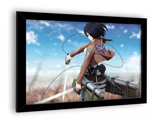 Quadro Attack On Titan Poster 2 Temporada 23x33cm