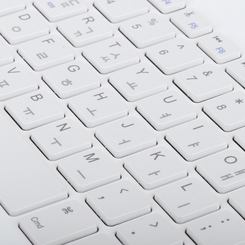 Teclado Bluetooth Profesional Coreano Del Ordenador Blanco