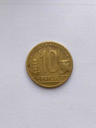 Moneda De 10 Centavos De Argentina Del Año 1948