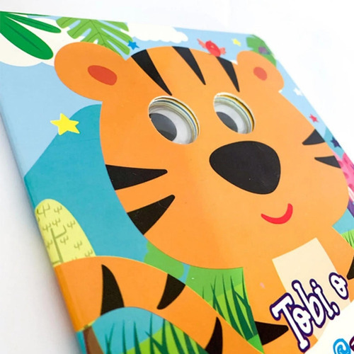 Olhinhos Curiosos - Tobi, O Tigre - Com Olhinhos Que Mexem - Livro Infantil Físico