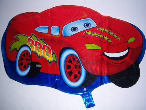 6 Globos Metalico Decorativo 18/22puLG Fiesta Cars Disney