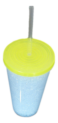 200 Vasos Con Tapa Y Popote 650 Ml
