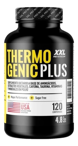 Quemador Grasa Thermo Genic Plus De 120 Carnita Té Verde Xxl