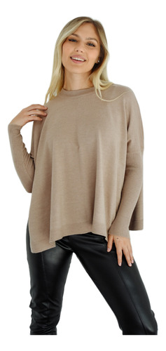 Sweater Mujer Hilo Oversize