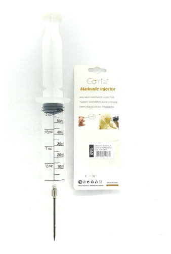 Imagen 2 de 3 de Jeringa Gastronómica 60 Ml Adobar Marinar Saborizar Carnes