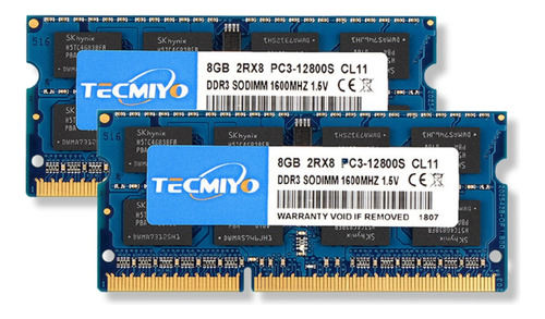 Memoria Ram Sodimm 8gb Ddr3 1600mhz 1.5v Laptop 