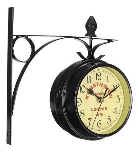 . Wrought Iron - Antique Look Round Double Sided Two Sided