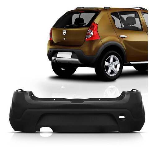 Parachoque Traseiro Sandero Stepway 2009 2010 2011 2012