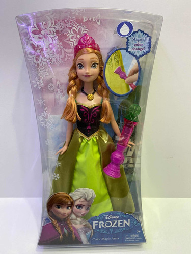 Muñecas De Disney De Frozen Ana Con Su Vestido Mágico 