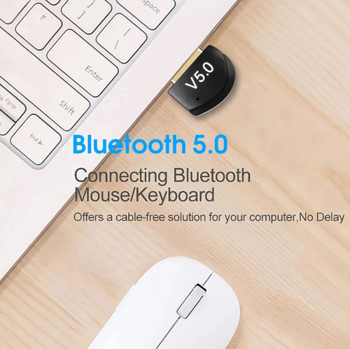 Imagen 5 de 6 de Adaptador Transmisor Receptor Bluetooth 5.0 Usb Notebook Pc