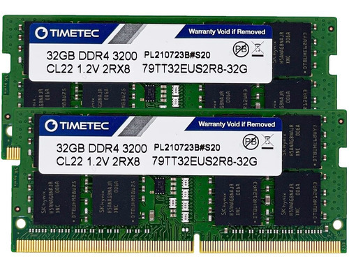 Memoria Ram Server 64gb 2x32gb Ddr4 3200 Mhz Udimm Timetec