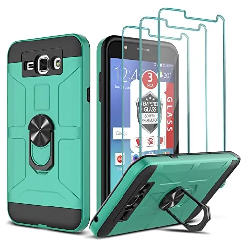 comprar Funda Para Galaxy J7 2015 Menta Verde A Prueba De Golpes -02