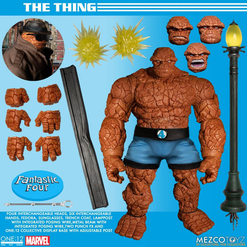 Conjunto De Bonecos De Ação Mezco Fantastic Four One:12 Delu