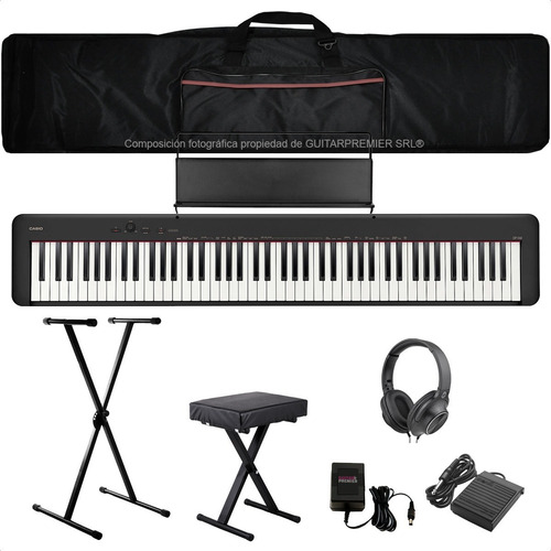 Piano Casio Cdp S160 Banqueta Pie Atril Pedal Funda Auris