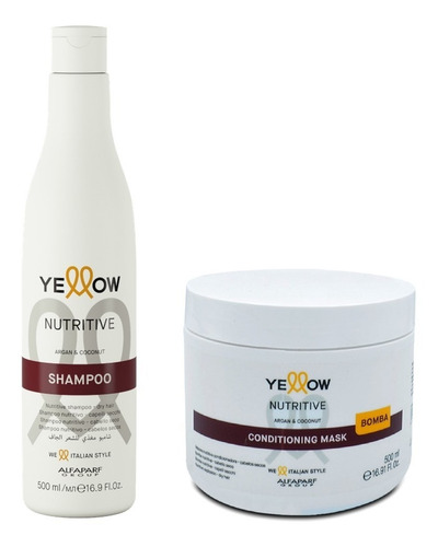 Pack Shampoo Y Mascarilla Nutritive Yellow Alfaparf 