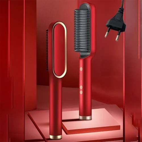 Imagem 4 de 6 de Escova Alisamento De Cabelo Cerâmica Ânion Eu Plug