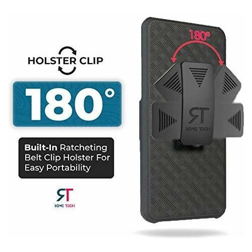 Funda Rome Tech Holster Con Clip Para LG K51/ LG Q51/ LG
