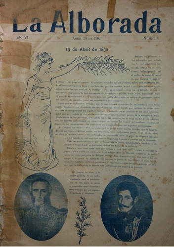 Revista La Alborada  Año Vi Numero 214 De 1902