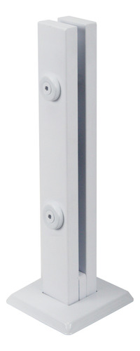 22 Coluna Torre Branca Guarda Corpo Inox 40 Cm 2 Furos