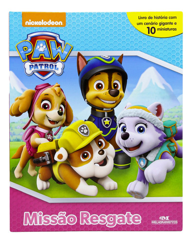 Paw Patrol: Missão Resgate, de Nickelodeon. Série Nickelodeon Editora Melhoramentos Ltda., capa dura em português, 2017
