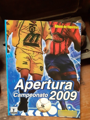 Álbum Campeonato Apertura 2009 Uruguay Vacío