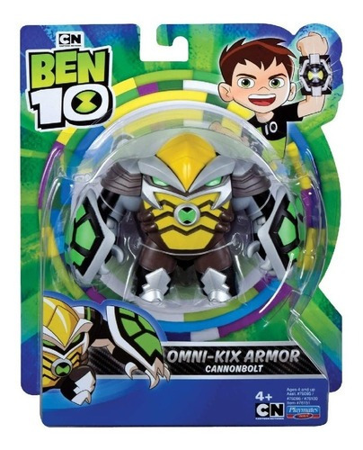 Boneco Ben 10 Armadura Omni Kix Bola De Canhao Sunny 1750 Cn