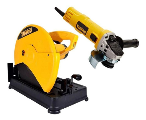 Combo Dewalt Tronzadora 14\'' 2200w + Pulidora 41/2