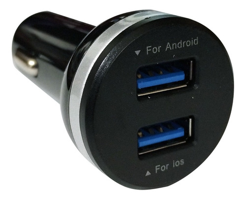 Cargador Rapido Celular Auto 3.1a 2 Usb + Cable Micro Usb