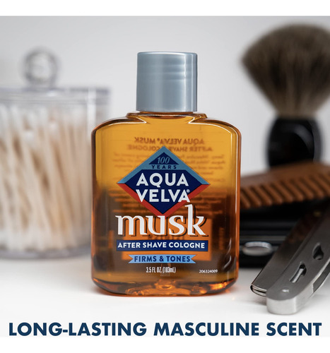 After Shave Aqua Velva Musk 100 Ml Para Hombre