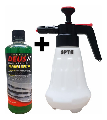 Kit Spta Foam Sprayer Pulverizador Gener Espuma + Shampoo