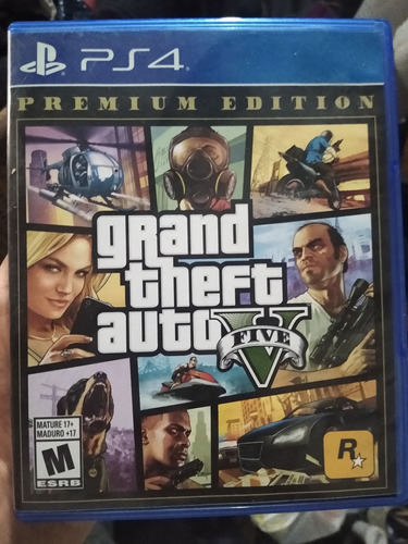 Gta V Grand Theft Auto Playstation 4 Ps4 Físico Videojuego 