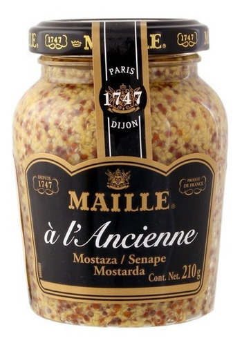 Mostarda Ancienne Maille Dijon Para Receitas Gourmet 210g