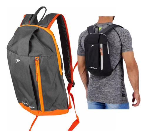 Mochila Poker Multiesportiva Pequena Academia Cor Laranja