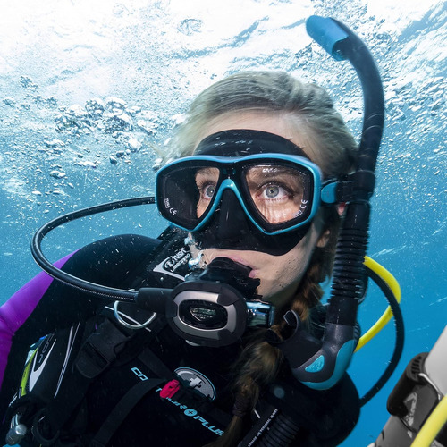 Máscara De Buceo Tusa M-212 Freedom Ceos, Color Negro/negro