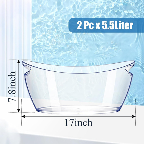 Cubitera De Hielo De 2 Piezas, Cubos De Hielo Acrilicos P...