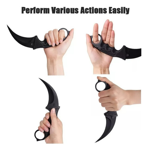 Cuchillo Táctico Karambit + Funda, Camping, Militar, Combate