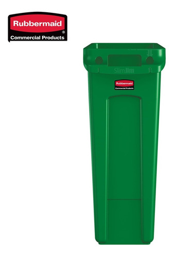 Contenedor Slim Jim Con Logo De Reciclaje 354007 Rubbermaid